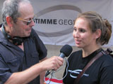 Weltfest am Boxhagener Platz 2013 - DJ AB von Radio Friedrichshain Interview mit Deine Stimme Gegen Armut